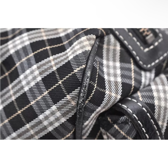 Burberry Blue Label Japan Exclusive Black Check Handbag EUC - Picture 13 of 17